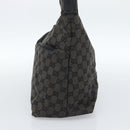 GUCCI GG Canvas Shoulder Bag Black Silver 001 3380 1705 Auth 183064A-4