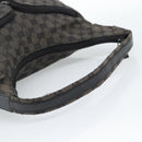 GUCCI GG Canvas Shoulder Bag Black Silver 001 3380 1705 Auth 183064A-7