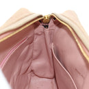CHANEL Matelasse Chain Shoulder Bag Canvas Pink Gold CC Auth 183065M-28