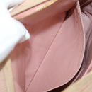 CHANEL Matelasse Chain Shoulder Bag Canvas Pink Gold CC Auth 183065M-30