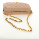 CHANEL Matelasse Chain Shoulder Bag Canvas Pink Gold CC Auth 183065M-8