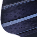CARTIER Hand Bag Leather Black Gold Auth 183066A-11
