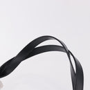 CARTIER Hand Bag Leather Black Gold Auth 183066A-8