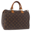 LOUIS VUITTON Monogram Speedy 30 Hand Bag M41526 LV Auth 183067A-1