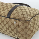 GUCCI GG Canvas Miss GG Tote Bag Beige Gold Silver 232956 Auth 183068-10