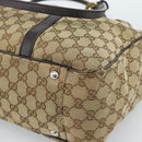 GUCCI GG Canvas Miss GG Tote Bag Beige Gold Silver 232956 Auth 183068-12