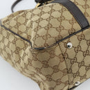 GUCCI GG Canvas Miss GG Tote Bag Beige Gold Silver 232956 Auth 183068-13
