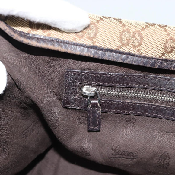 GUCCI GG Canvas Miss GG Tote Bag Beige Gold Silver 232956 Auth 183068