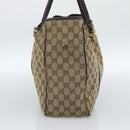 GUCCI GG Canvas Miss GG Tote Bag Beige Gold Silver 232956 Auth 183068-4