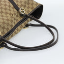GUCCI GG Canvas Miss GG Tote Bag Beige Gold Silver 232956 Auth 183068-7