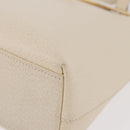 GUCCI Hand Bag Leather Ivory Gold 000 2058 0558 0 Auth 183070-11