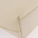 GUCCI Hand Bag Leather Ivory Gold 000 2058 0558 0 Auth 183070-12