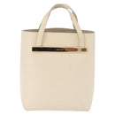 GUCCI Hand Bag Leather Ivory Gold 000 2058 0558 0 Auth 183070-2
