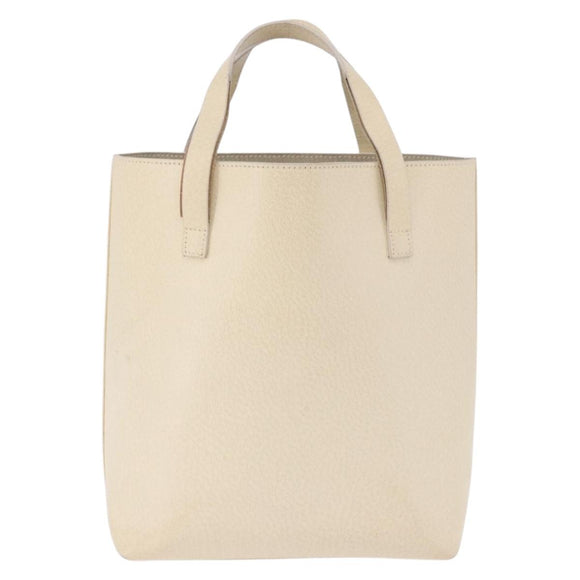 GUCCI Hand Bag Leather Ivory Gold 000 2058 0558 0 Auth 183070