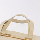 GUCCI Hand Bag Leather Ivory Gold 000 2058 0558 0 Auth 183070-8