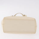 GUCCI Hand Bag Leather Ivory Gold 000 2058 0558 0 Auth 183070-9