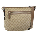 GUCCI GG Canvas Shoulder Bag Outlet Beige Gold 388930 Auth 183071-1