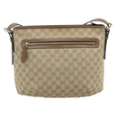 GUCCI GG Canvas Shoulder Bag Outlet Beige Gold 388930 Auth 183071-2