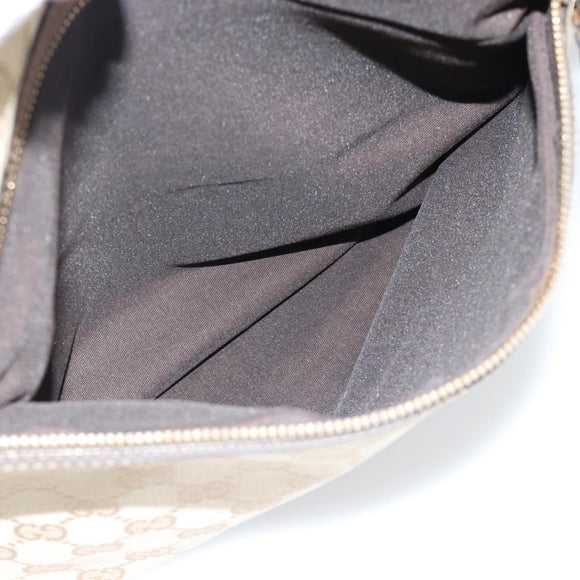 GUCCI GG Canvas Shoulder Bag Outlet Beige Gold 388930 Auth 183071