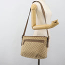 GUCCI GG Canvas Shoulder Bag Outlet Beige Gold 388930 Auth 183071-24