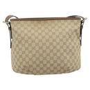 GUCCI GG Canvas Shoulder Bag Outlet Beige Gold 388930 Auth 183071-3