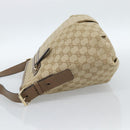 GUCCI GG Canvas Shoulder Bag Outlet Beige Gold 388930 Auth 183071-4