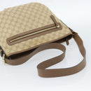 GUCCI GG Canvas Shoulder Bag Outlet Beige Gold 388930 Auth 183071-7