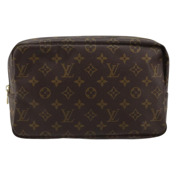 LOUIS VUITTON Monogram Trousse Toilette 28 Clutch Bag M47522 LV Auth 183073