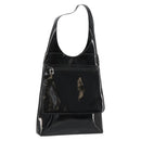 GUCCI Shoulder Bag Patent Leather Black Silver 002 2113 0416 Auth 183078-1