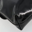 GUCCI Shoulder Bag Patent Leather Black Silver 002 2113 0416 Auth 183078-13