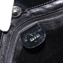 GUCCI Shoulder Bag Patent Leather Black Silver 002 2113 0416 Auth 183078-15