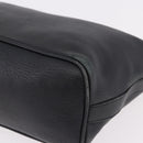 BOTTEGA VENETA Shoulder Bag Leather Black Gold Auth 183082A-14