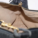 BOTTEGA VENETA Shoulder Bag Leather Black Gold Auth 183082A-18