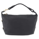 BOTTEGA VENETA Shoulder Bag Leather Black Gold Auth 183082A-13