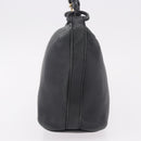 BOTTEGA VENETA Shoulder Bag Leather Black Gold Auth 183082A-3