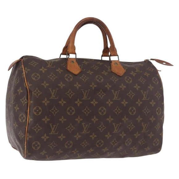 LOUIS VUITTON Monogram Speedy 35 Hand Bag M41524 LV Auth 183086
