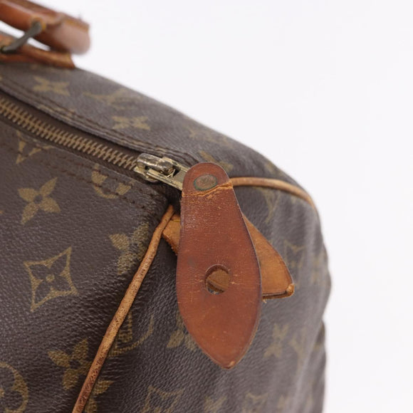 LOUIS VUITTON Monogram Speedy 35 Hand Bag M41524 LV Auth 183086