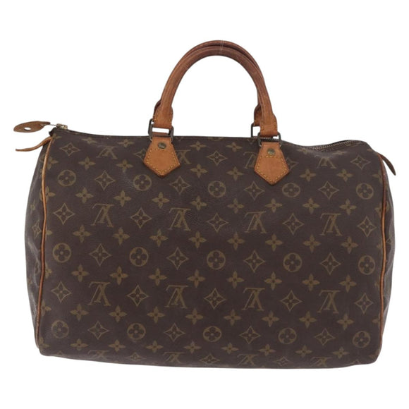LOUIS VUITTON Monogram Speedy 35 Hand Bag M41524 LV Auth 183086