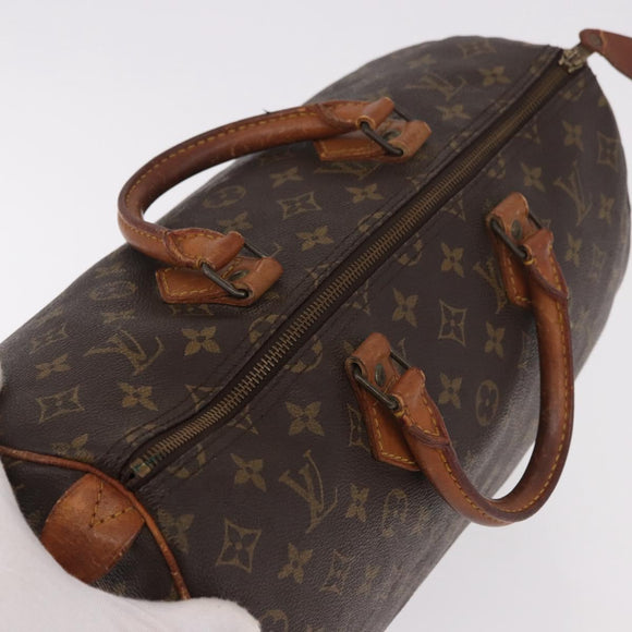 LOUIS VUITTON Monogram Speedy 35 Hand Bag M41524 LV Auth 183086