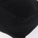 FENDI Mamma Baguette Umhängetasche Baumwoll-Jersey Schwarz Silber Auth 183088-11