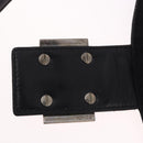 FENDI Mamma Baguette Umhängetasche Baumwoll-Jersey Schwarz Silber Auth 183088-16