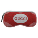 GUCCI Pouch Cotton Red Silver Auth 183091M-2