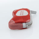 GUCCI Pouch Cotton Red Silver Auth 183091M-5