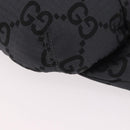 GUCCI GG Canvas Waist bag Gray Silver 767934 Auth 183092M-14