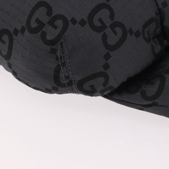GUCCI GG Canvas Waist bag Gray Silver 767934 Auth 183092M