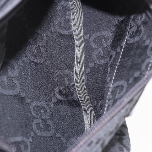 GUCCI GG Canvas Waist bag Gray Silver 767934 Auth 183092M