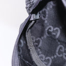 GUCCI GG Canvas Waist bag Gray Silver 767934 Auth 183092M-20