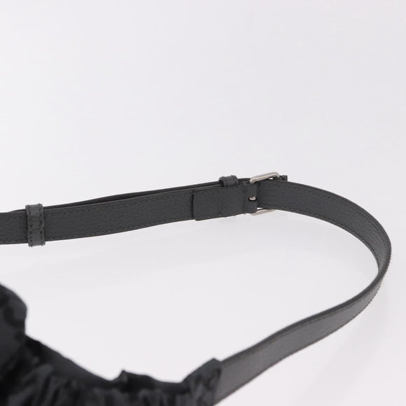 GUCCI GG Canvas Waist bag Gray Silver 767934 Auth 183092M