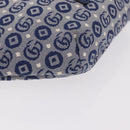 GUCCI Sherry Line Waist bag Canvas Navy Silver Red 502095 Auth 183093M-15