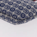 GUCCI Sherry Line Waist bag Canvas Navy Silver Red 502095 Auth 183093M-18